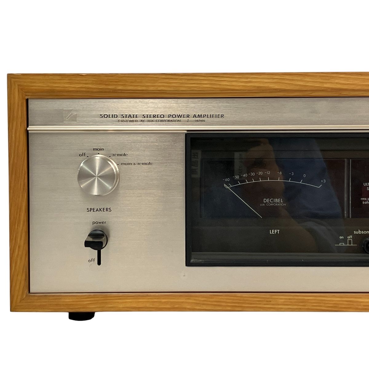 LUXMAN M-150 ステレオパワーアンプ ウッドカバー付 オーディオ 音響 ラックスマン ジャンク N10446810