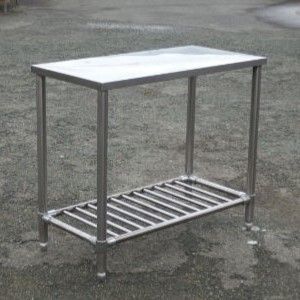 1 業務用 ステンレス 作業台 W90 D45 H80cm 厨房 【公式通販】 1 業務用 ステンレス 作業台 W90 D45 H80cm 厨房 【公式通販】