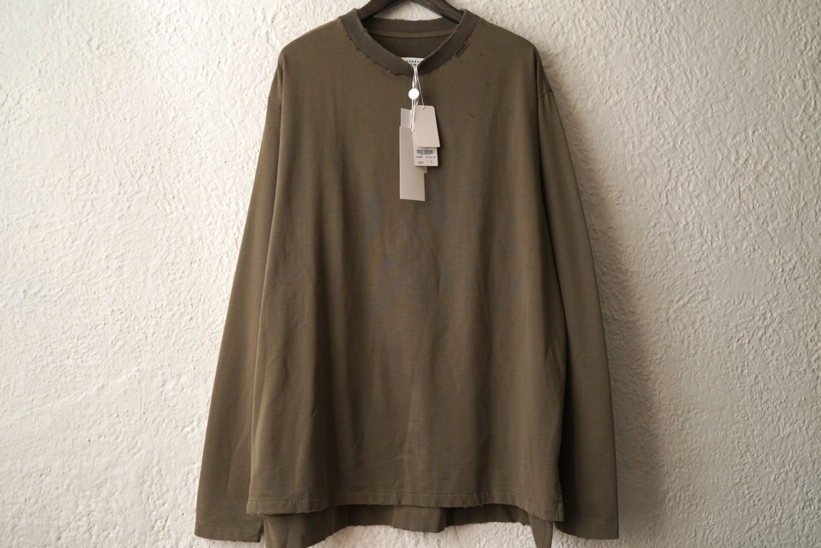 20AW ダメージ加工クルーネックスウェットトップス / Maison