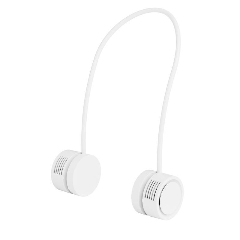 ネックファン 首掛け扇風機 羽なし 収納ケース付き コンパクト式 おりたたみ 超軽量 3段階風量調整 ネッククーラー 静音 小型 USBファン アウトドア