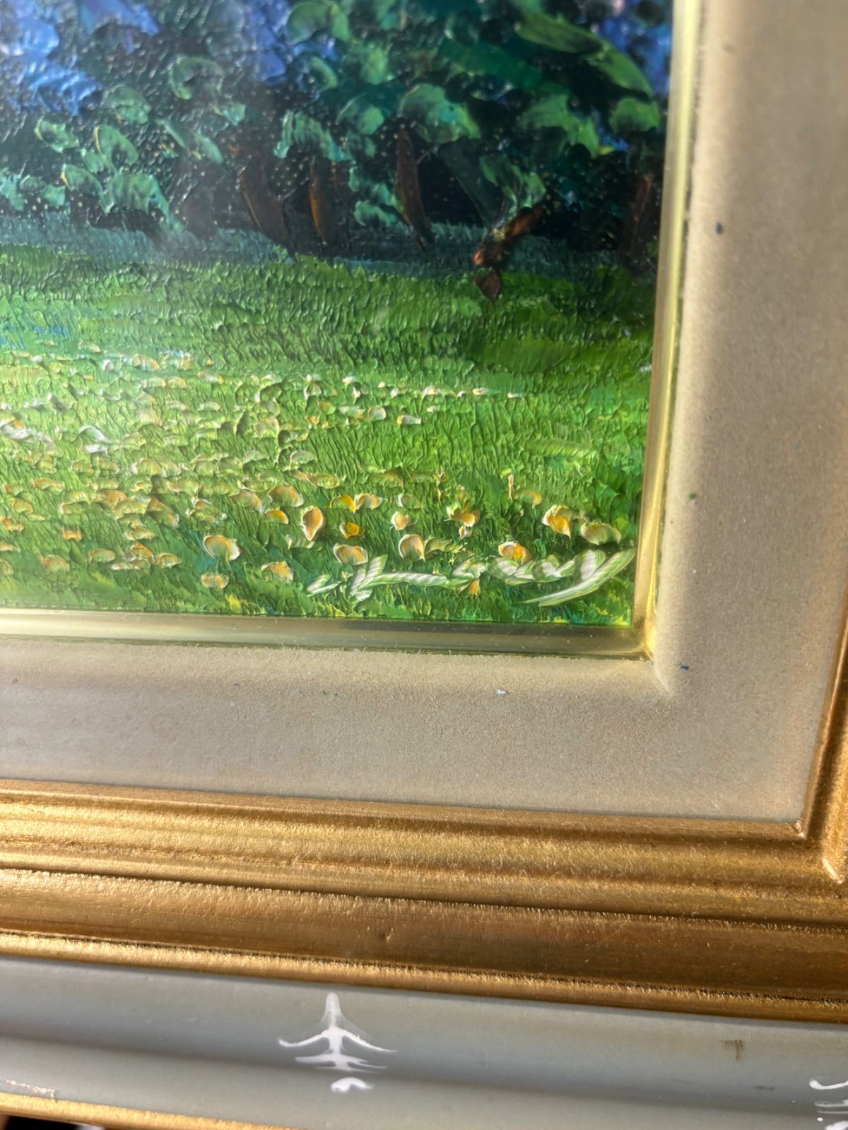 F 50号大作貴志川の山のアトリエ保田三友紀の油絵。桜咲く頃額縁無し最終値下げ F 50号大作貴志川の山のアトリエ保田三友紀の油絵。桜咲く頃額縁無し