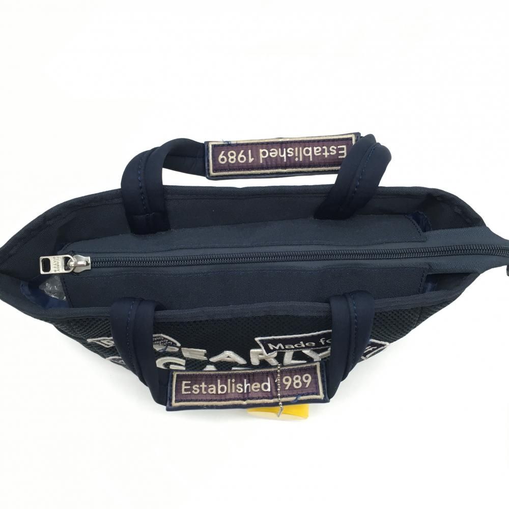 美品】パーリーゲイツ メッシュカートバッグ ネイビー×白 ニコ