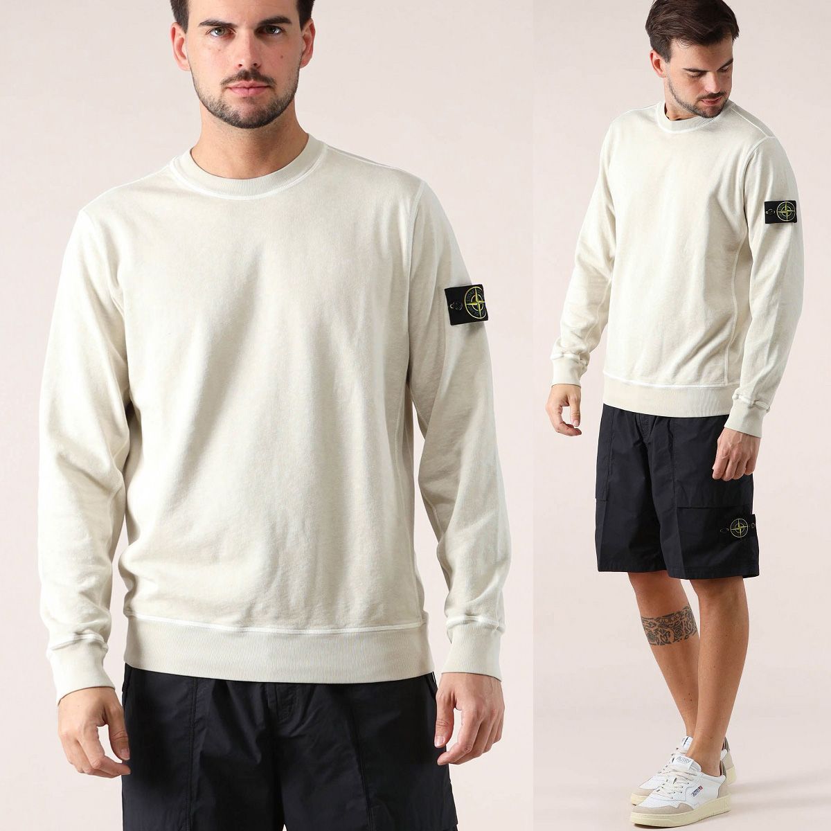 66 STONE ISLAND ストーンアイランド K1S15 6100020 S0060 V0195 ライトベージュ トレーナー スウェット
