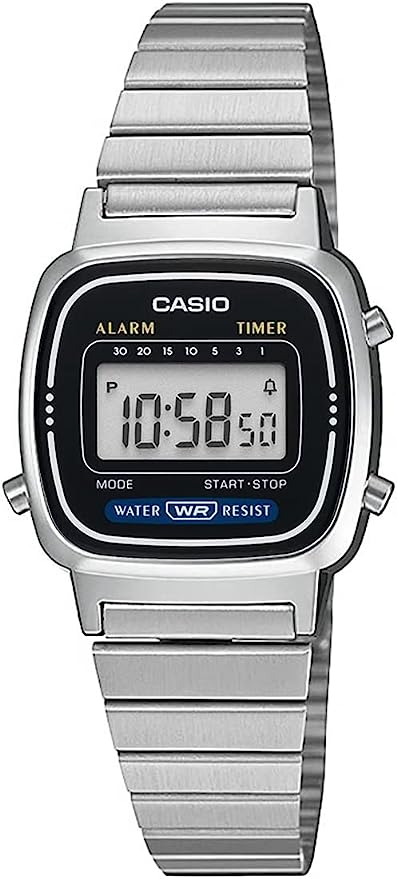 シルバー×ブラック LA670WA-1 [カシオ] CASIO 腕時計 レディース デジタル NEWデザイン LA670WA-1 シルバー×ブラック  海外モデル [並行輸入品] ::26758