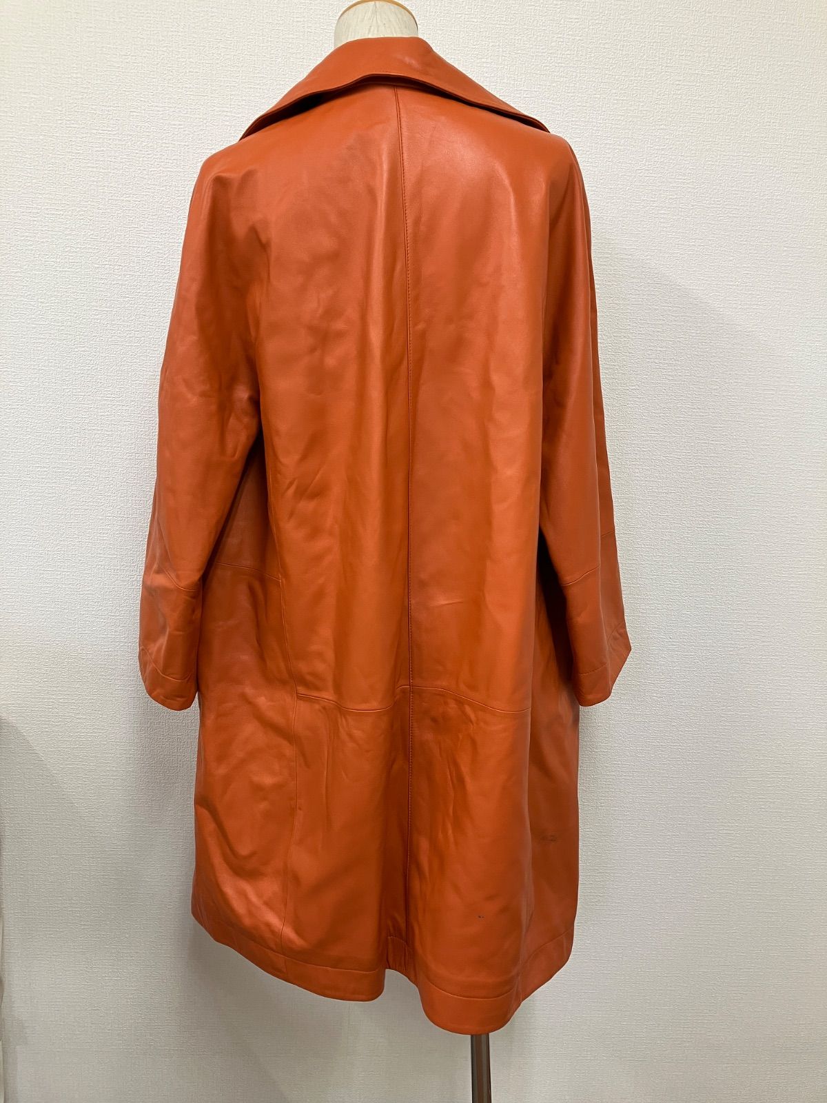 【未使用・極美品】JEAN-LOUIS SCHERRER ラムレザーロングコート 未使用・極美品JEAN-LOUIS SCHERRER ラムレザーロングコート JEAN