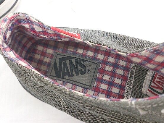 ◇ VANS ヴァンズ CLASSIC SKOOL LO V56CHAMBRAY スニーカー シューズ サイズ27cm グレー系 メンズ P  【1208300008859】