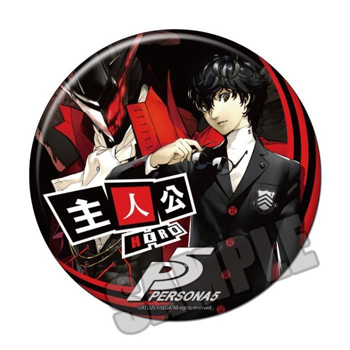 ペルソナ コープ缶バッジ 新島真 主人公 非公式】『ペルソナ5』キャラクター缶バッジセット（高巻杏