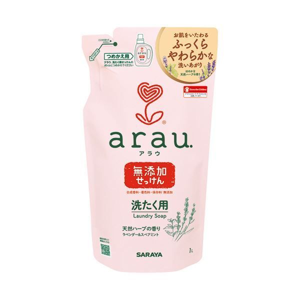 まとめ サラヤアラウ.洗たく用せっけん 詰替 1L 1パック ×10セット