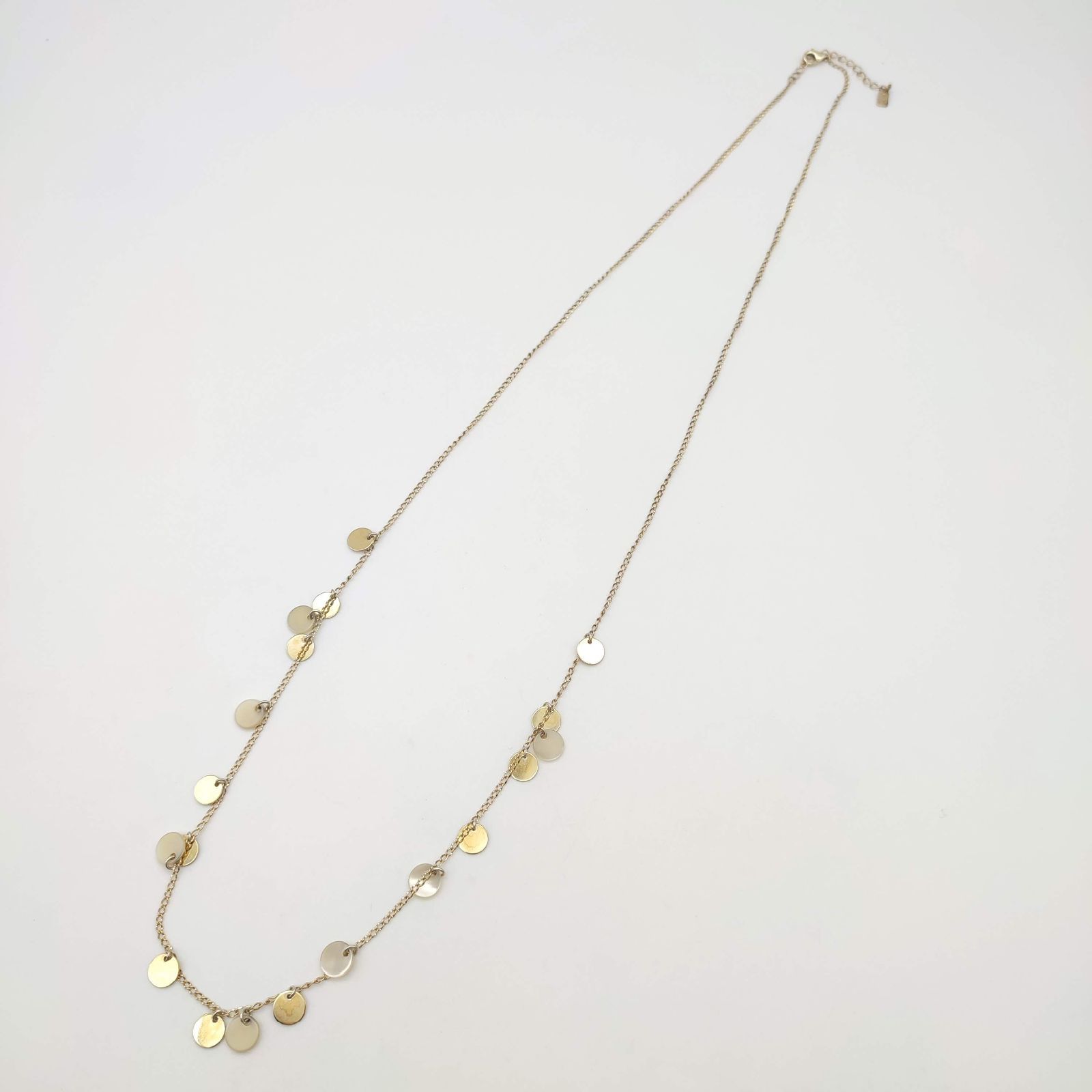 美品】ete エテ ロングネックレス シェルxゴールド シルバー925 