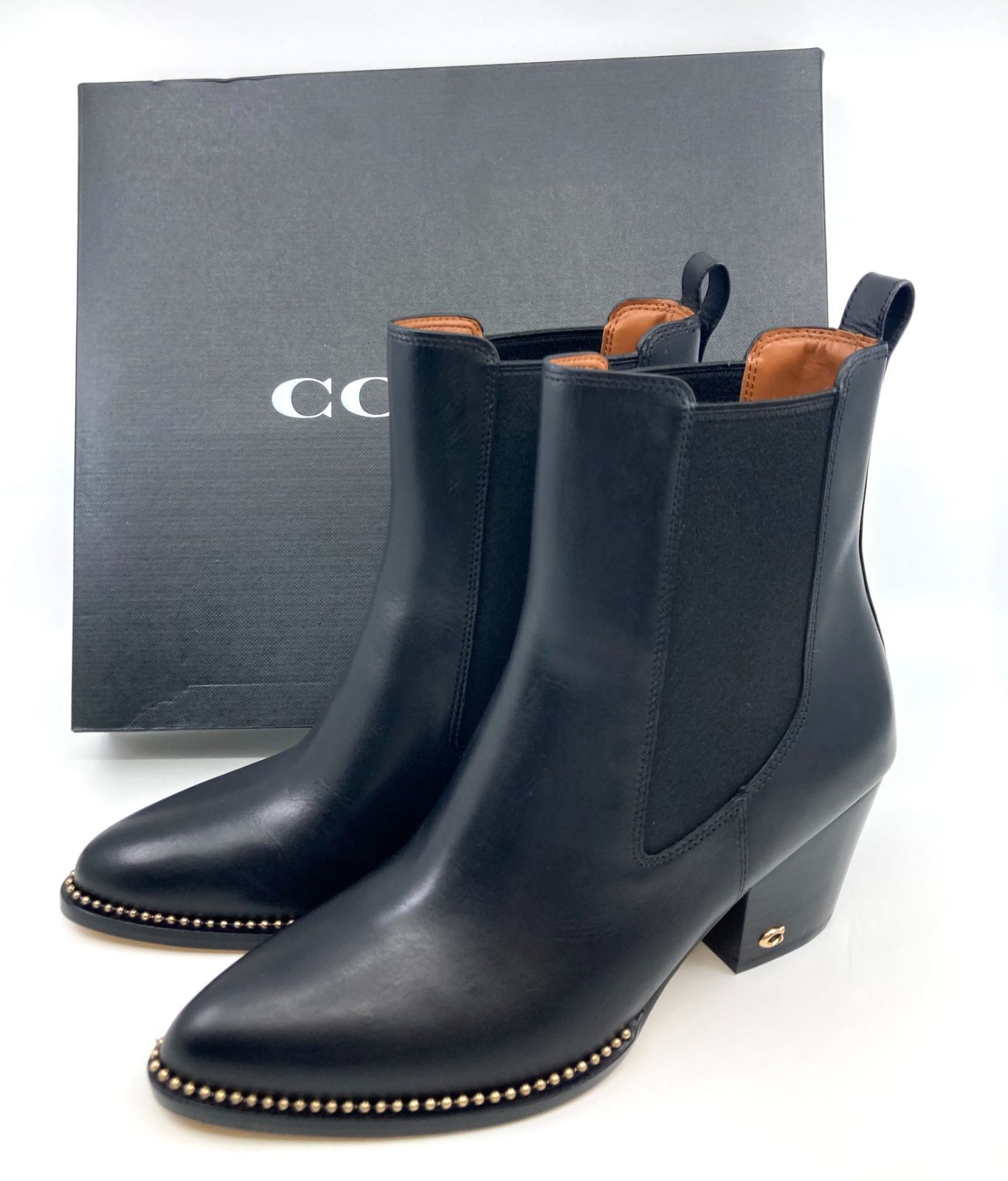 再×14入荷 COACHコーチ サイドゴアショートブーツ PIERCE LTHR BOOTS