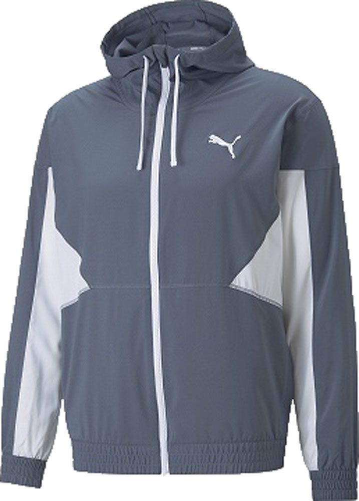 プーマ PUMA PUMA FIT ウーブンジャケット メンズ アウター パーカー ジャージ ストレッチ スポーツ トレーニング フィットネス ジム 男性 522970 18 イブニング スカイ