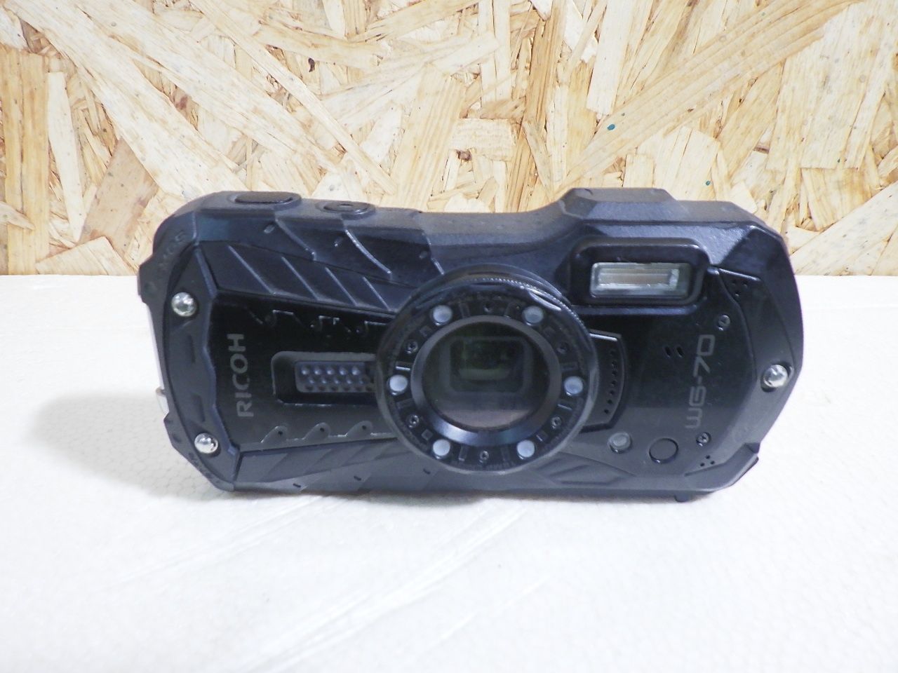 カメラ SDカード無し RICOH WG-70 ブラック リコー本格防水デジタル