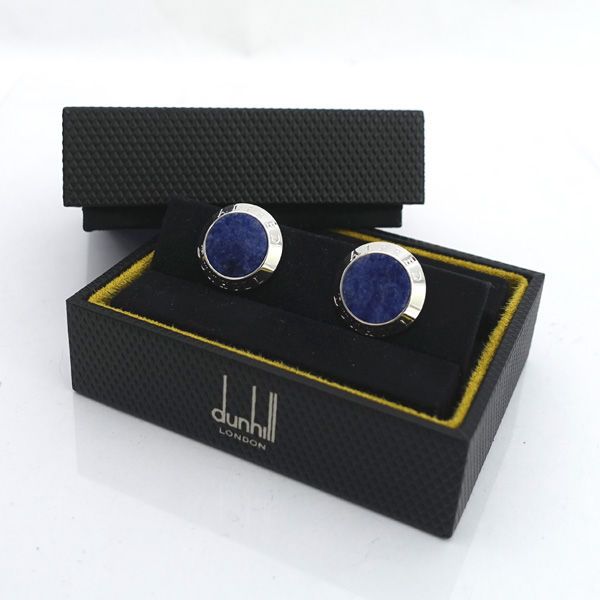 DUNHILL | ダンヒル ◆カフス カフリンクス ラピスラズリ ブルー シルバー スーツアクセ ブランド