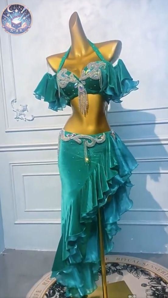 ♥ ベリーダンス オリエンタル衣装 ブラ スカート オリエンタル オーダーメイド