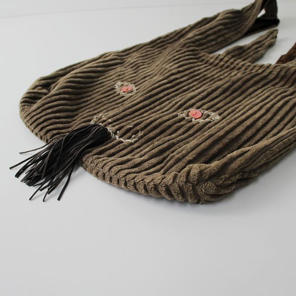 mina perhonen ミナペルホネン コーデュロイ usa bag/ブラウン トート