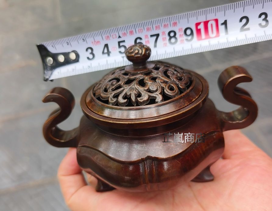 銅製 海棠薫香炉 香炉 檀香香炉 茶道沈香炉 香道具 装飾品 工芸品 置物 銅製 海棠薫香炉 香炉 檀香香炉 茶道沈香炉 香道具 装飾品 工芸