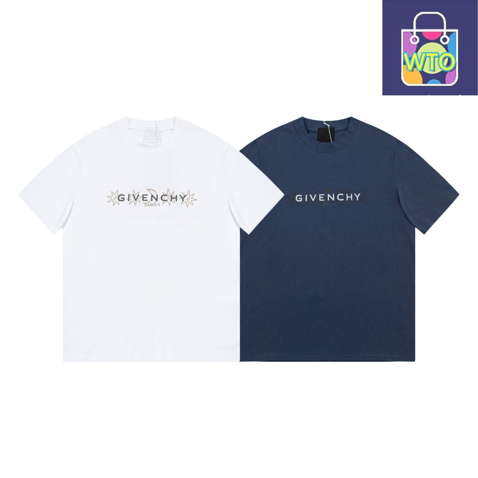 GIVENCHY プリントTシャツ GIVENCHY (ジバンシィ) BIGロゴ バックプリント クルーネック