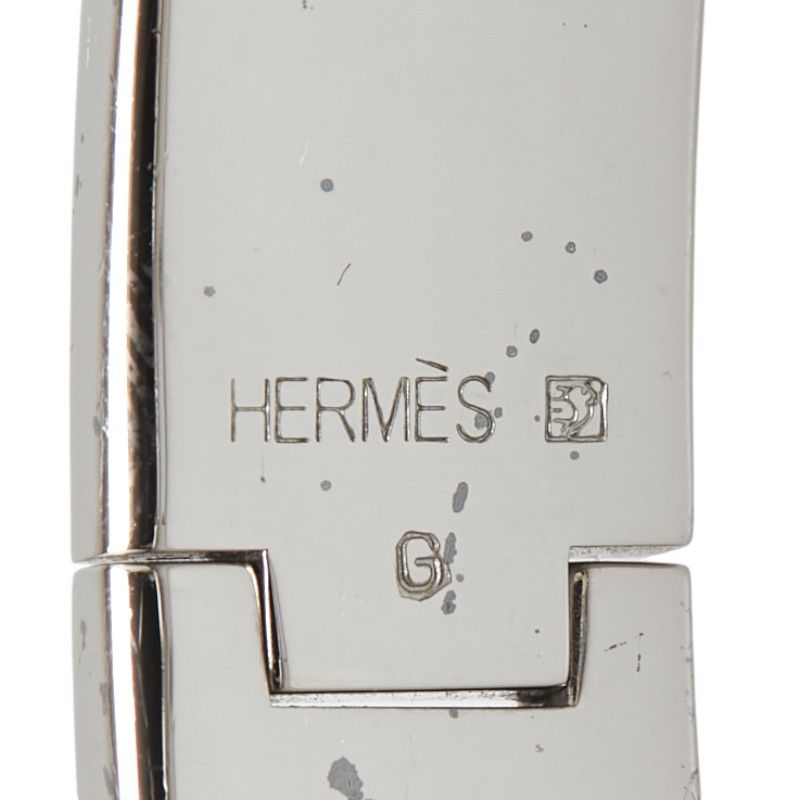 エルメス メタルクリックHブレスレット シルバー ブルー HERMES エルメス ブレスレット クリック クラック H PM ブルー