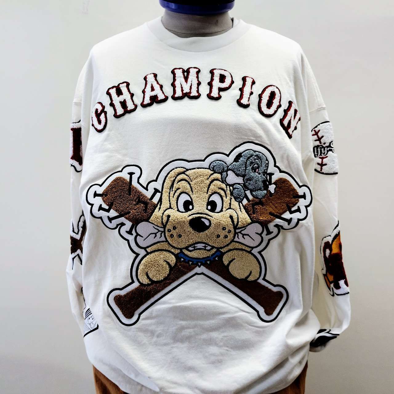 ガルフィー GALFY 長袖Tシャツ 復活ワンワン大学 白 （L） Galfy long 