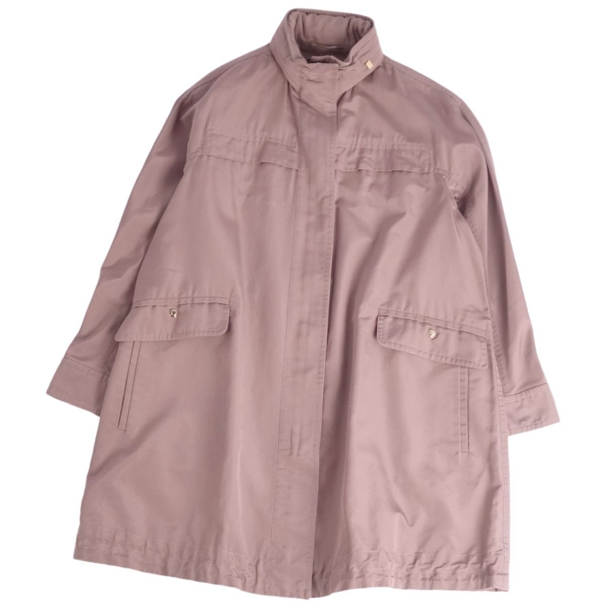 ロロピアーナ Loro Piana ロングコート ジップアップ シルク コットン  