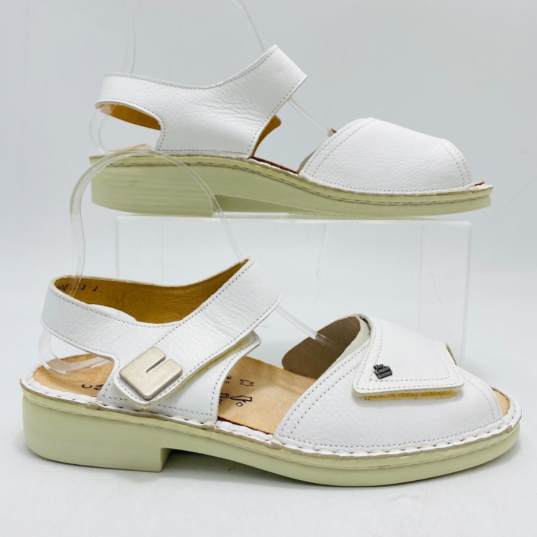 Finn Comfort ストラップ付き レザーシューズ 革靴 38 24cm Finn Comfort フィンコンフォート FinnComfort レディース