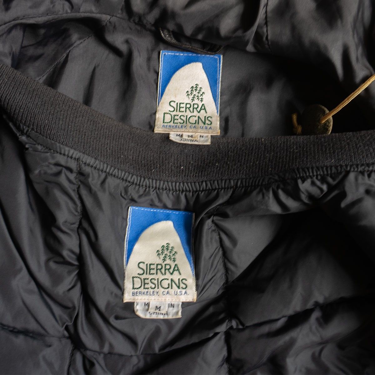 一流の品質! Sierra Designs レザー ダウン マウンテンパーカー M ブラック ジャケット シエラデザイン 25090655 大胆な