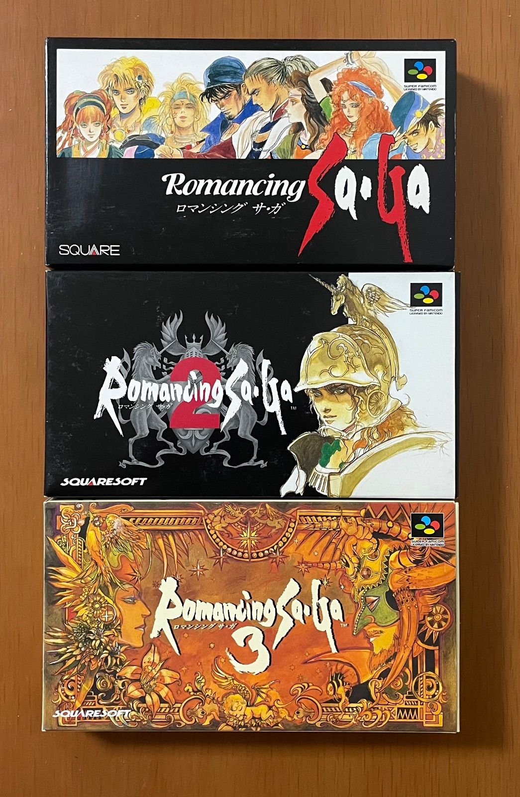 SFC ロマンシングサガ 1.2.3 箱説付き スクウェア RPG スーパーファミコン