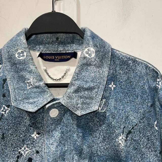 LOUIS VUITTON 20SS GRADIENT MONOGRAM DENIM JACKET SIZE-L