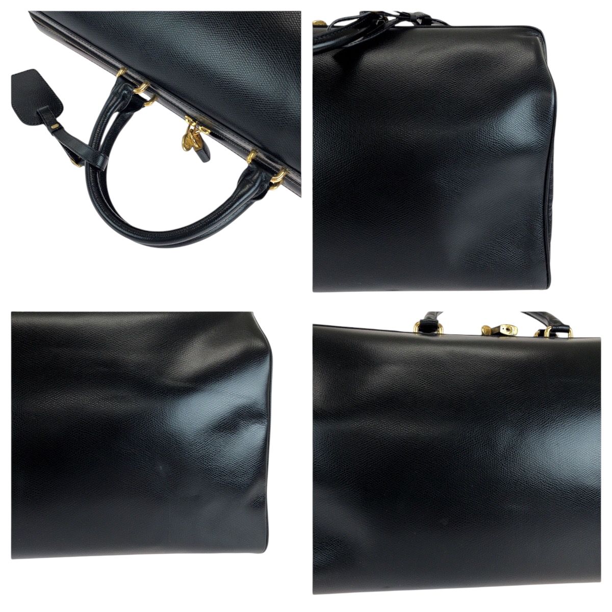 美品 CELINE セリーヌ ヴィンテージ 男女兼用 ブラック 黒 ゴールド 