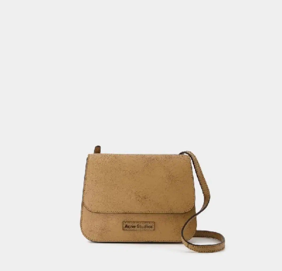 Acne Studios クラックフィニッシュ ロゴワッペン フラット クロスバック