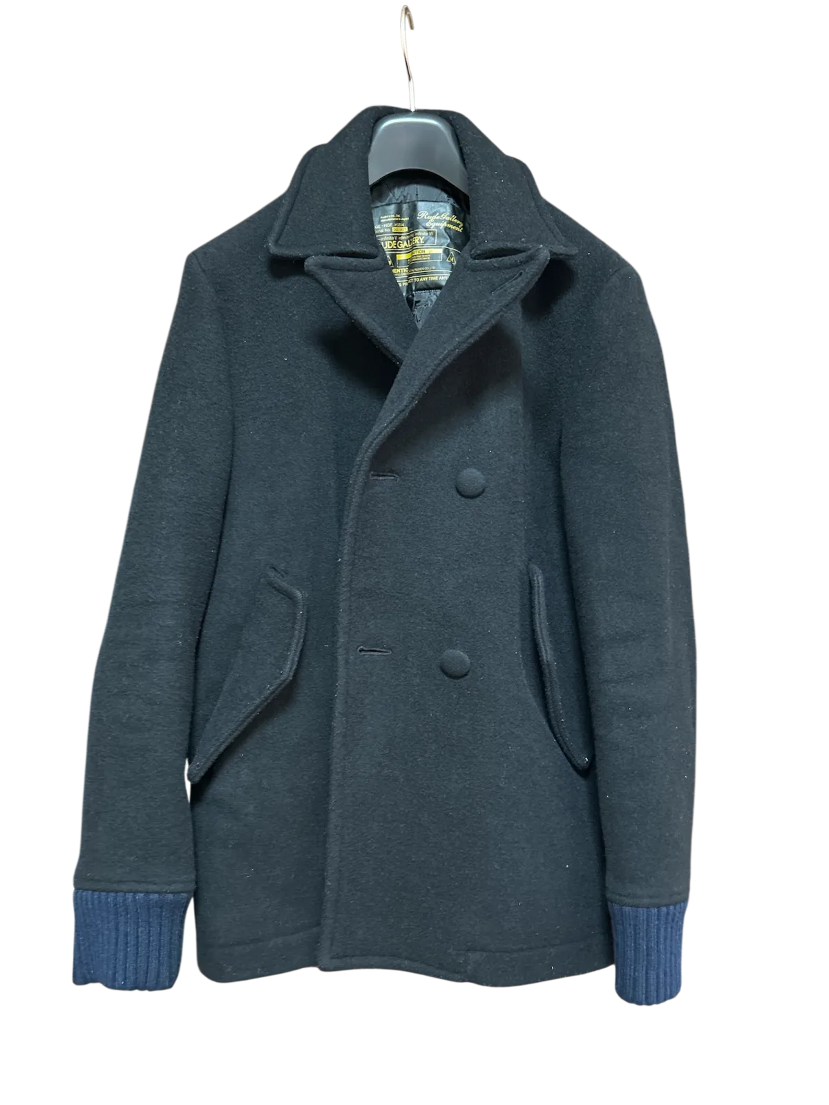 ✨未使用級 XLサイズ✨ルードギャラリー ピーコート キルティング ダブル 黒 2026年最新】RUDE GALLERY ピーコート・ウールコートの人気アイテム