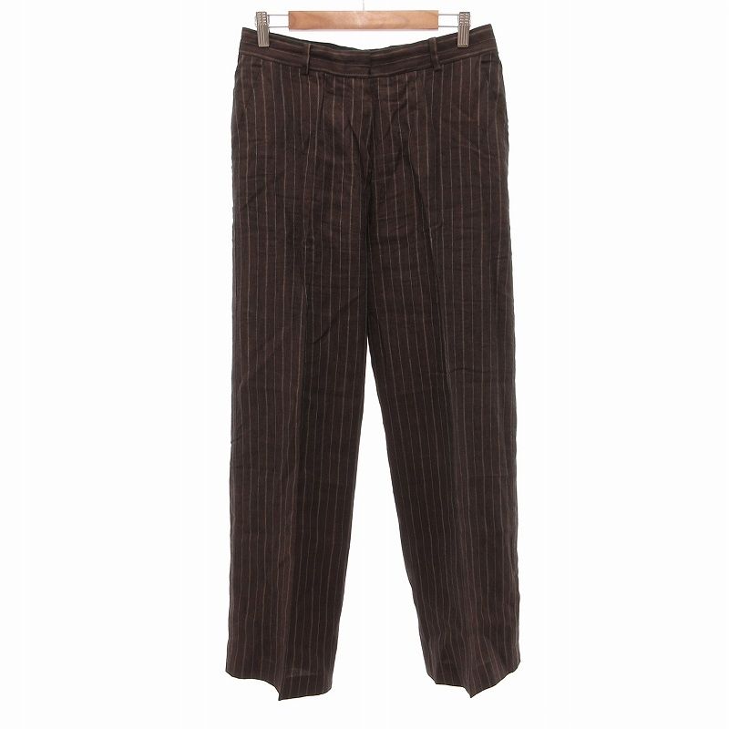 Max Mara マックスマーラ スラックス 茶 38(S位) 4201624D0017 S MAXMARA 24AWモデル エス マックスマーラ Max Mara OLANDA