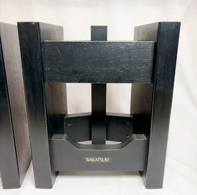 【極美品】WAKATSUKI スピーカースタンド　ペア/ブラック　ST-5X 極美品】WAKATSUKI スピーカースタンド ペア/ブラック ST-5X