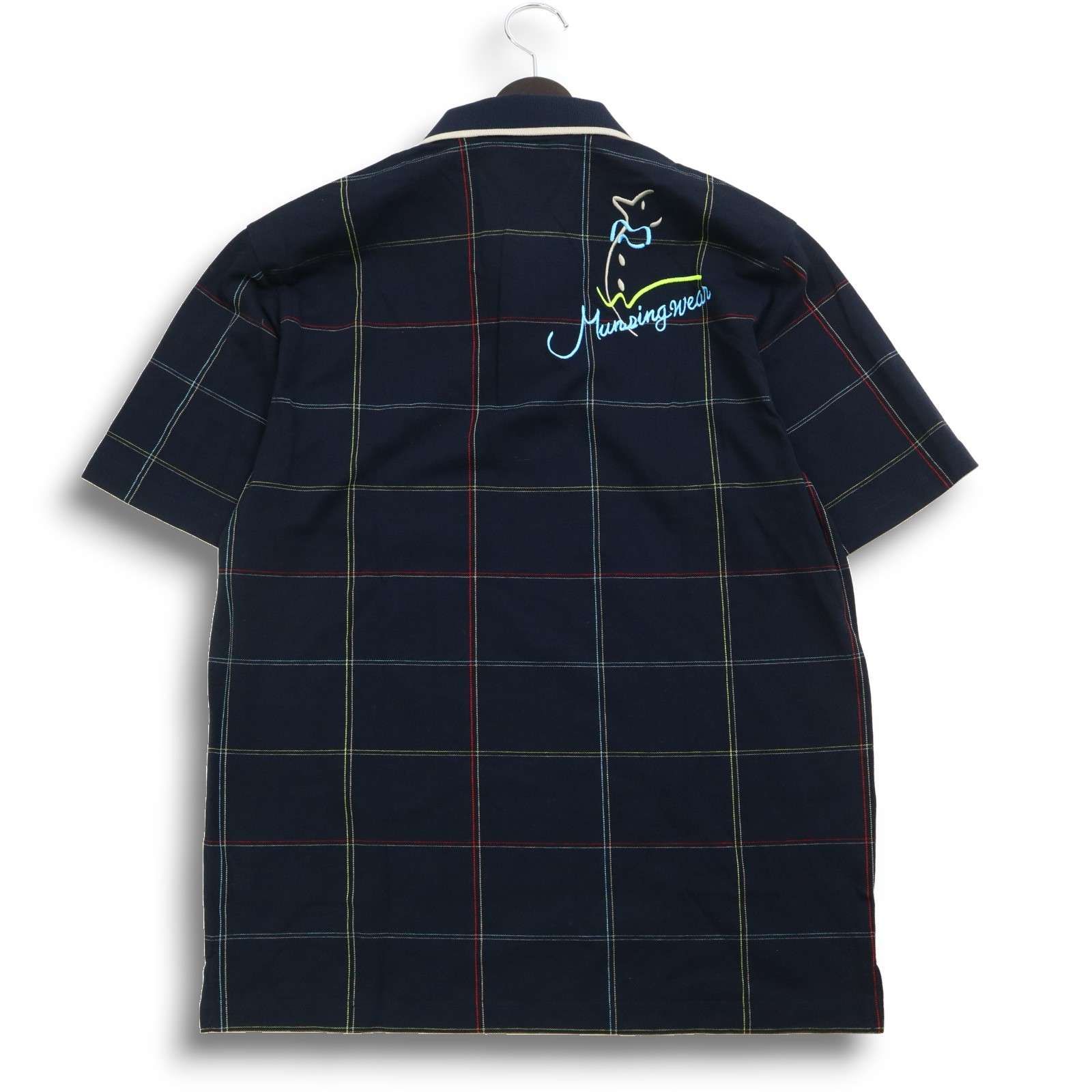 ●未使用品 マンシングウェアー ゴルフシャツ 半袖ポロシャツ スポーツ 刺繍ロゴ 新品 未使用】 Munsingwear マンシングウェア ゴルフ 春夏