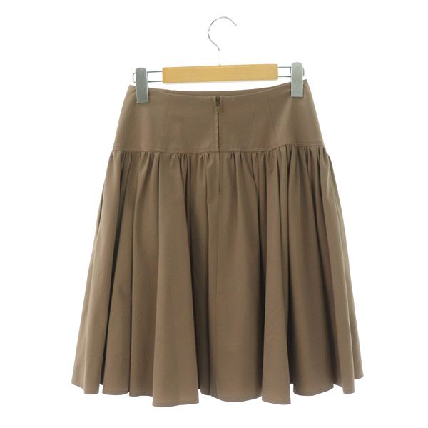 新品 FOXEY NEW YORK タック&ギャザー フレアスカート フォクシーニューヨーク FOXEY NEW YORK ギャザーフェザー