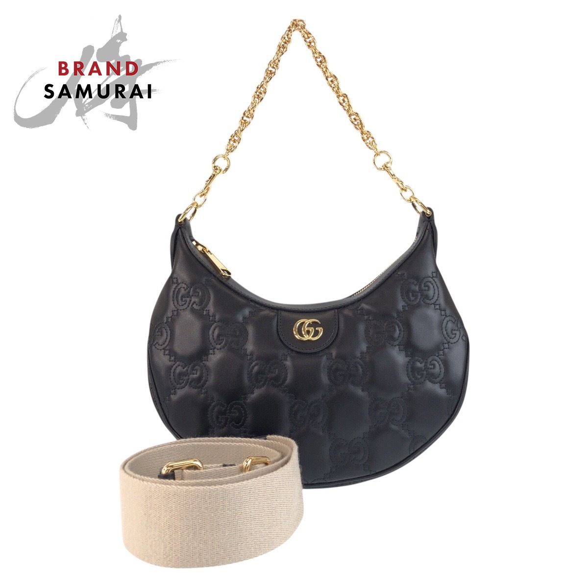 未使用品✨GUCCI GGマーモント マトラッセ ベルトバッグ ボディバッグ 新品未使用 GUCCI グッチ マーモント GGマトラッセ ブラック