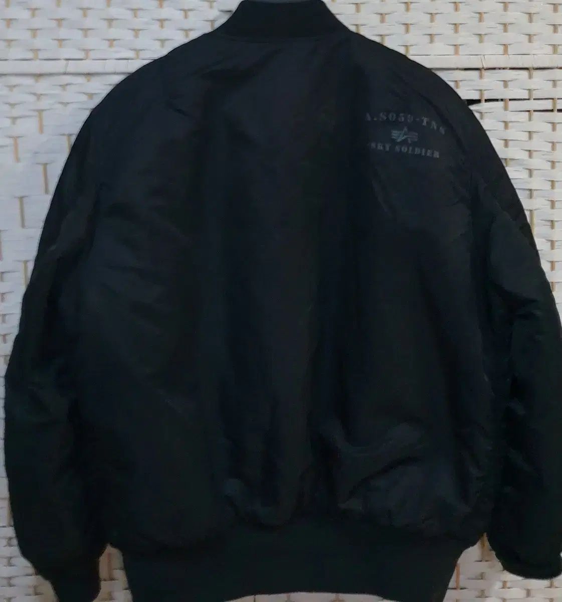 アルファ インダストリーズ MA-1 ブラック パイロットジャンパー スタイル ブルゾン ジャケット