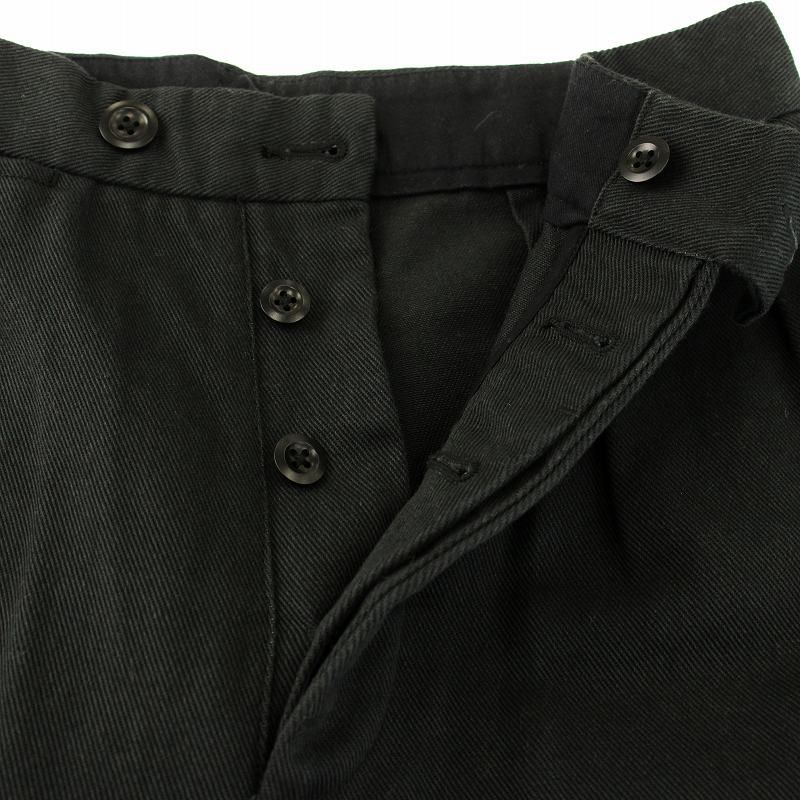 ノア　MHL マーガレットハウエル　ワイドパンツ　キュロット　黒 MHL. 【染/2022】マーガレットハウエル MARGARET HOWELL *WASHED