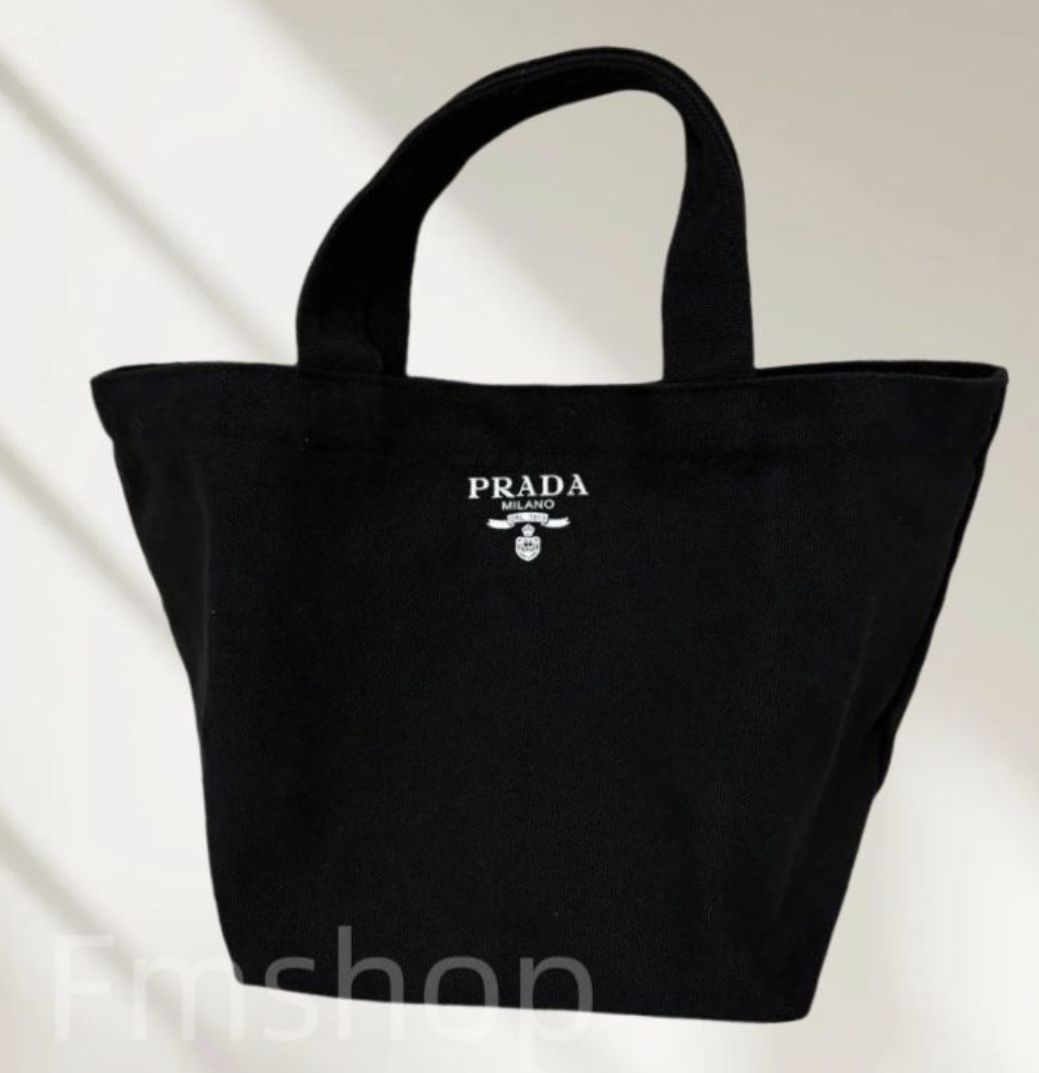 新作♡直営店 カナパ コットンキャンバス トートバッグ (PRADA
