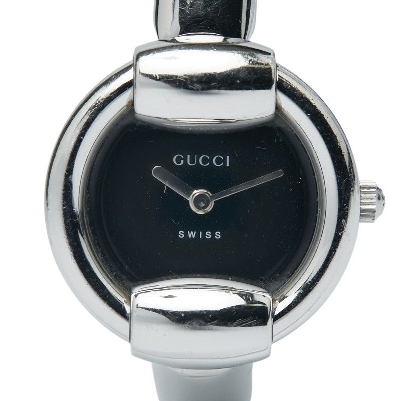 USED】GUCCI/グッチ 1400L バングル型腕時計 レディース 白文字盤