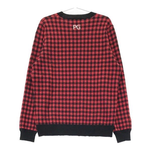 【新品】パーリーゲイツ カシミヤ ニット セーター チェック 新品】パーリーゲイツ カシミヤ ニット セーター チェック