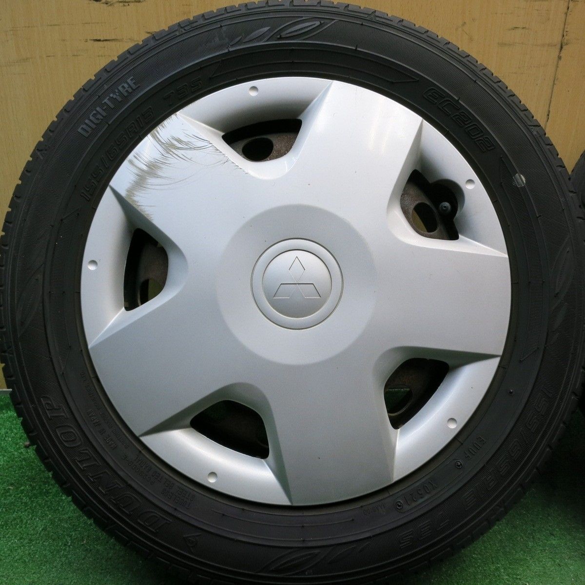 4本価格！21年☆三菱 ekワゴン 純正 155/65R13 ダンロップ EC202 13 