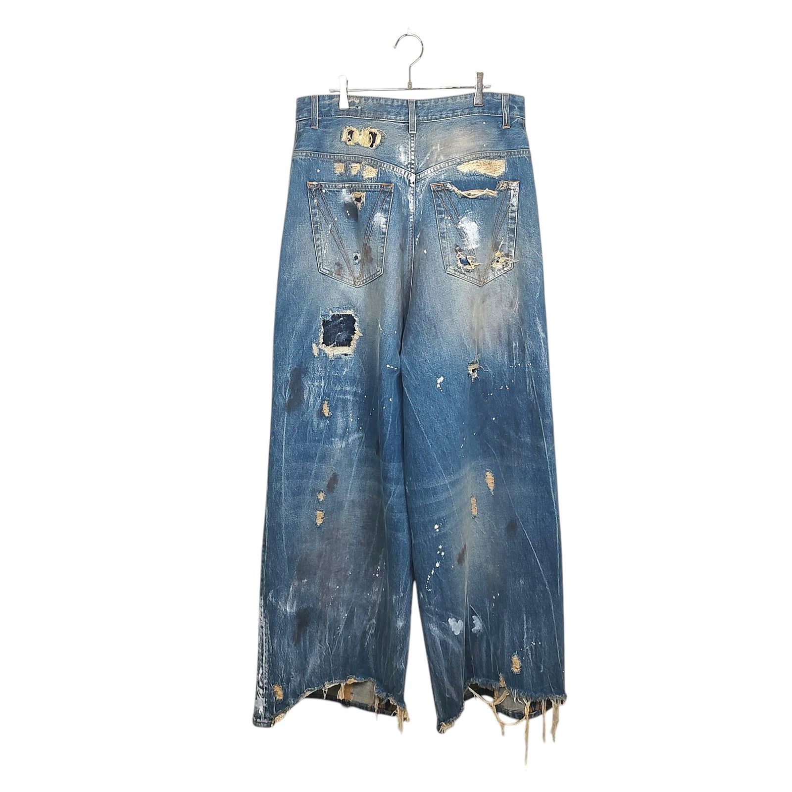 VETEMENTS ヴェトモン 24AW TRASHED BIG SHAPE JEANS デニム