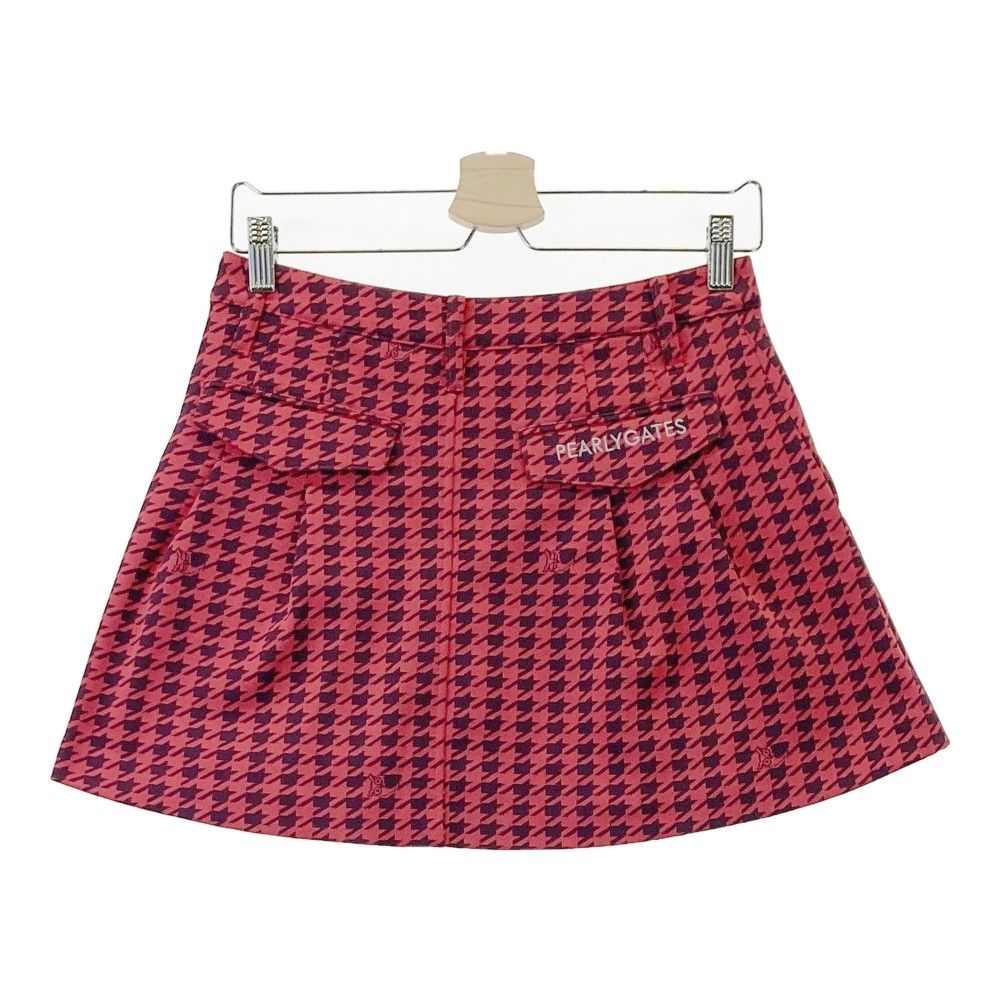 PEARLY GATES インナー付 スカート チェック柄 0 レディース パーリーゲイツ PEARLY GATES JACK BUNNY ジャックバニー ゴルフ