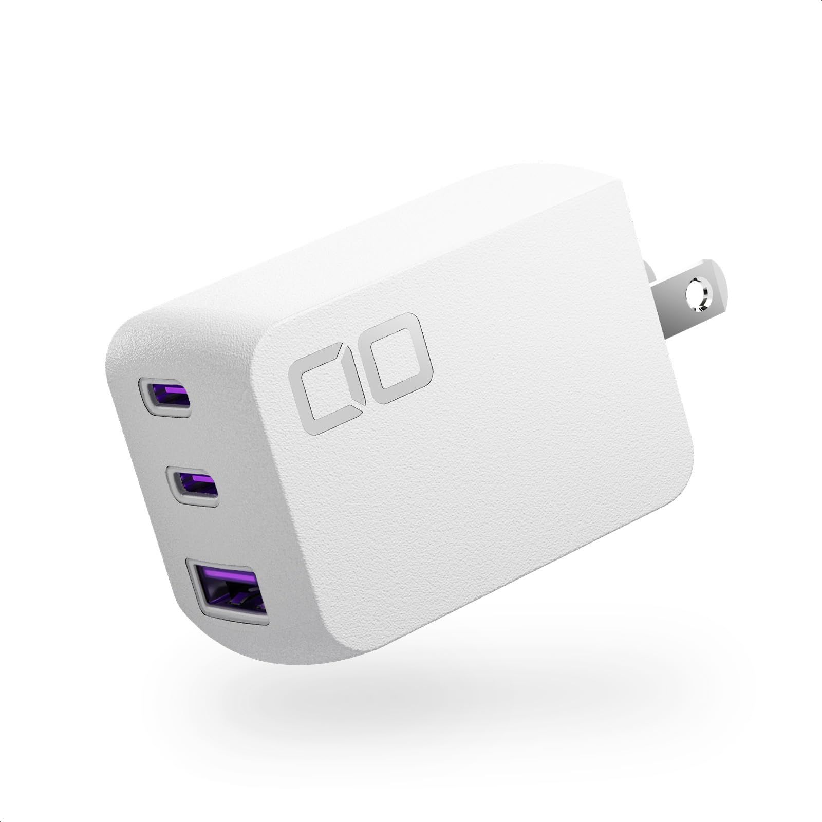 CIO NovaPort TRIOⅡ 65W 2C1A 急速充電器 PD 世界最小級 CIO独自技術 NovaIntelligence NovaEngine搭載 3ポート USB-C×2 USB-A ACアダプター コンセント 軽量 iP ホワイト