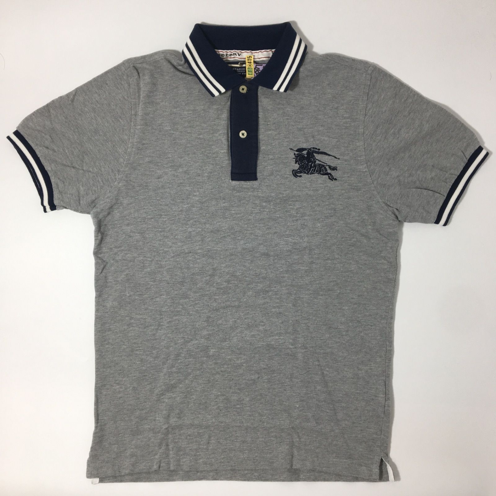 【BURBERRY】ポロシャツ グレー Mサイズ BURBERRY BLACK LABEL ポロシャツ グレー 半袖 サイズ2 - メルカリ