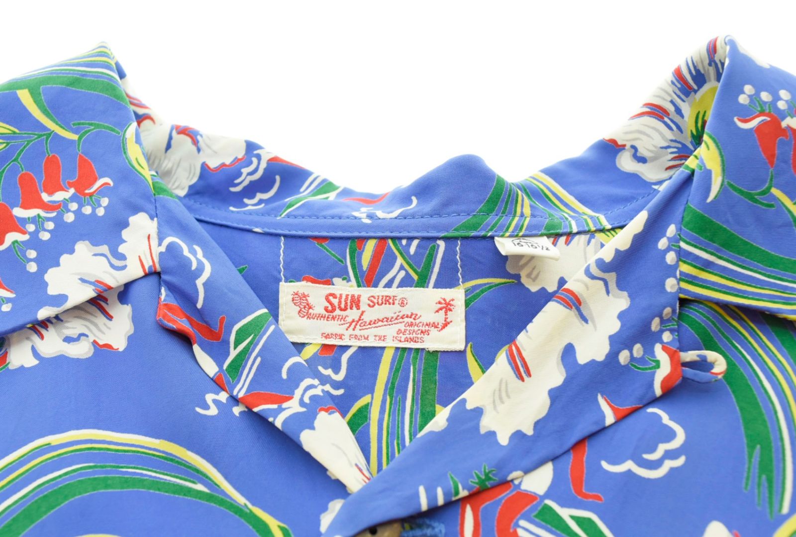 サンサーフ SUN SURF 花柄 アロハシャツ 青 SS37789 SUN SURF（サンサーフ） 】 半袖アロハシャツ S/S HAWAIIAN