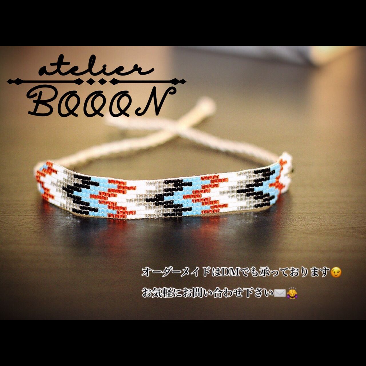 シェブロン】ビーズ織りブレスレット - メルカリ