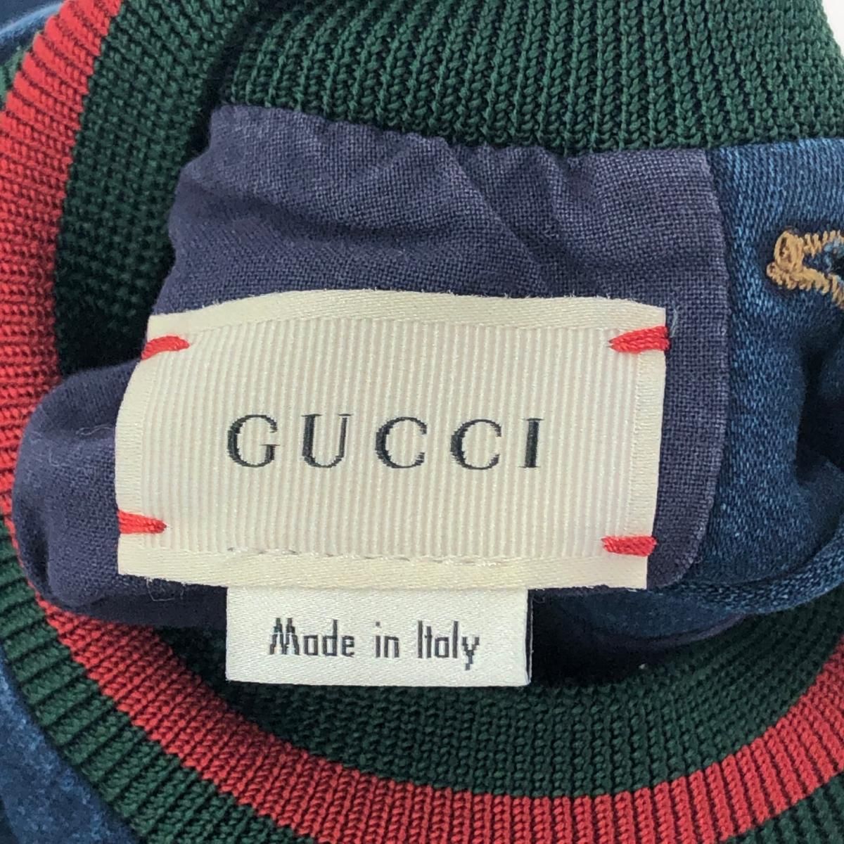 GUCCI グッチ いちご刺繍 ストロベリー 半袖デニム ワンピース