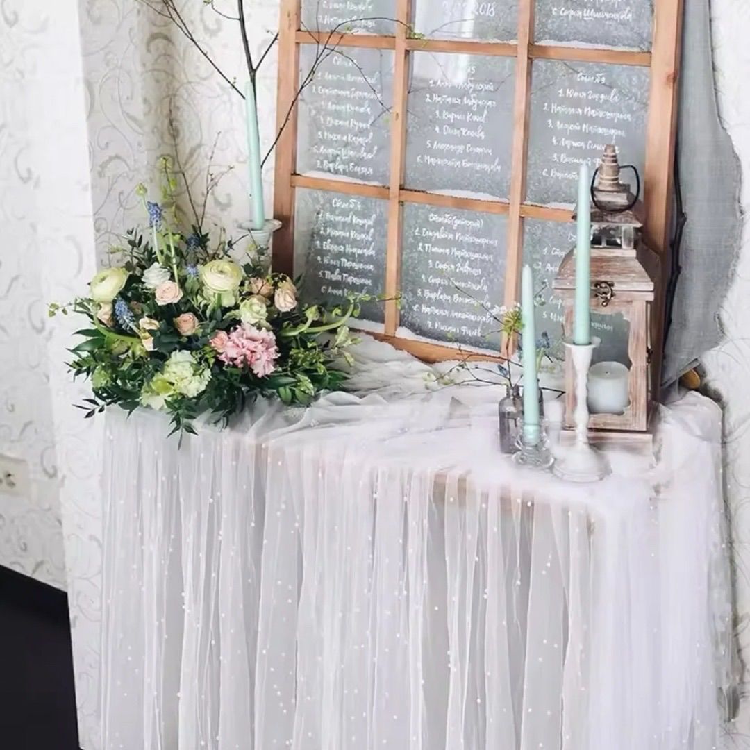 テーブルランナー　テーブルクロス　結婚式　ウェルカムスペース　　　WHITE　白 テーブルランナー テーブルクロス 結婚式 ウェルカムスペース WHITE 白